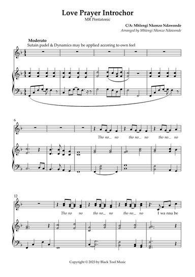 Love Prayer Introchor