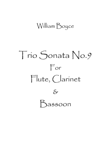 Trio Sonata No.9 (arr. Spence Bundy)
