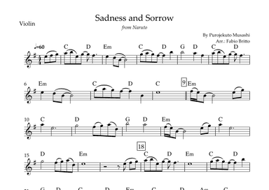 Sadness And Sorrow (arr. Fabio Britto)