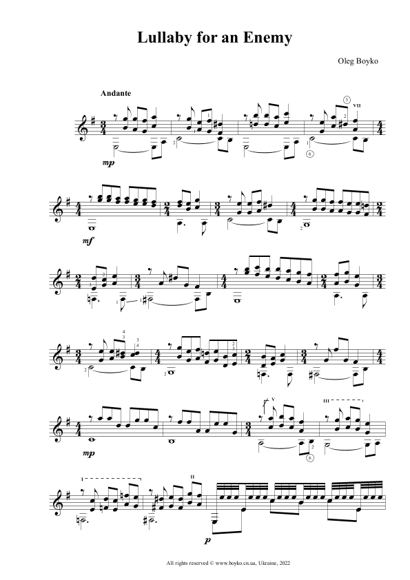 Lullaby for an Enemy