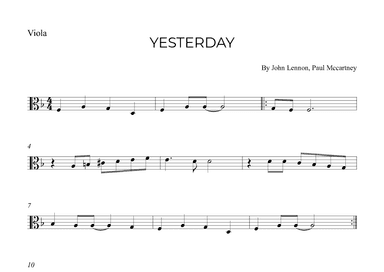 Yesterday (arr. Alex Nunes Rodrigues)