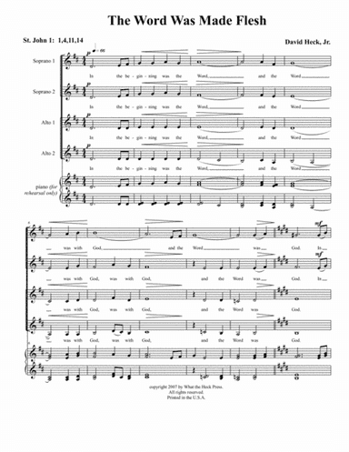 The Word Was Made Flesh