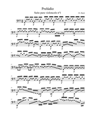 Prelude - Cello Suie n1