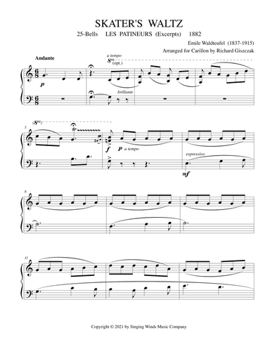 25B. Skater's Waltz [short] (arr. Richard Giszczak)