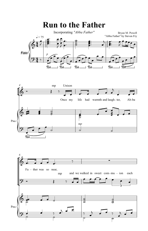 Run to the Father/Abba Father (arr. Bryan M. Powell)