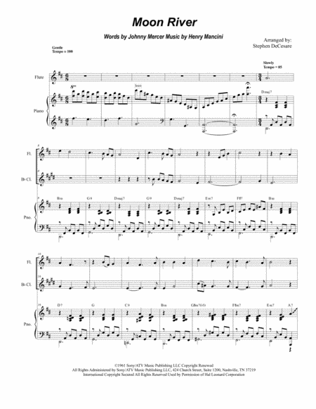 Moon River (arr. Stephen DeCesare)