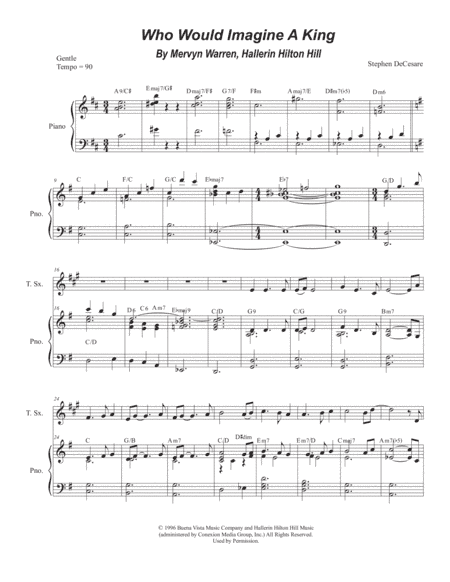 Who Would Imagine A King (arr. Stephen DeCesare)