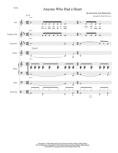 Anyone Who Had A Heart (arr. Mark McCarron)