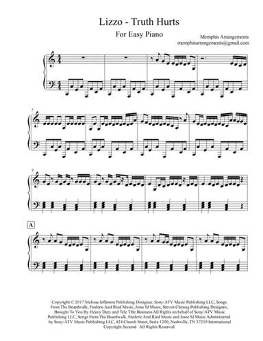 Truth Hurts (arr. Memphis Arrangements)
