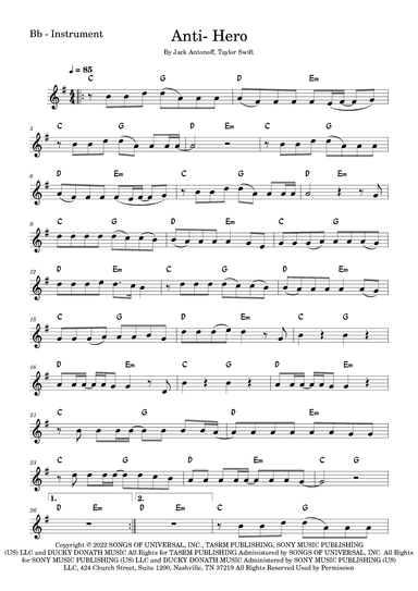 Anti-hero (arr. Fabio Eduardo de Oliveira)