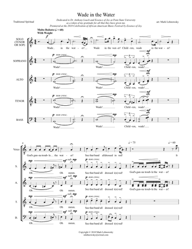 Wade in the Water (arr. Mark Lehnowsky)