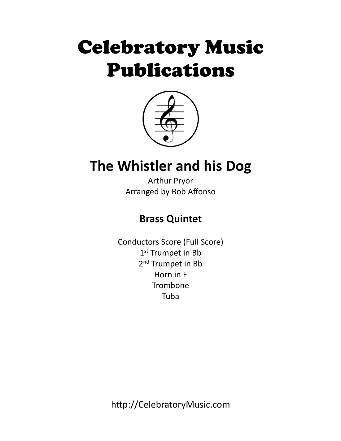 The Whistler and his Dog (arr. Bob Affonso)