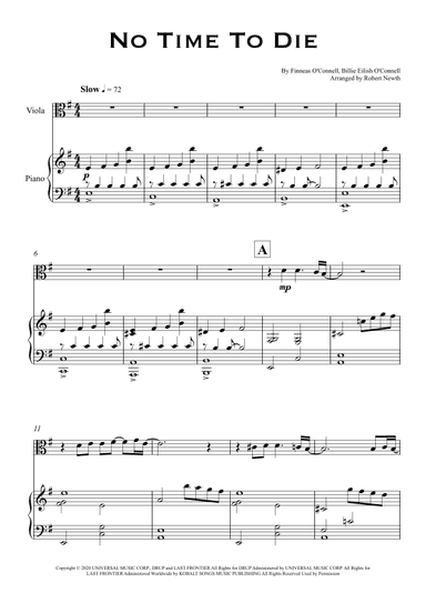 No Time To Die (arr. Robert Newth)
