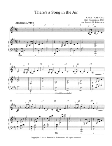 There's A Song in the Air - Piano and Violin (arr. Pamela M. Robertson)