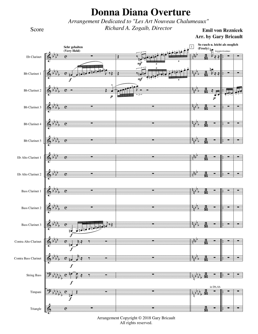 Donna Diana Overture (arr. Gary Bricault)