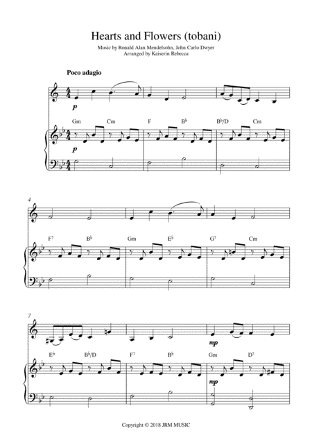 Hearts And Flowers (tobani) (arr. Kaiserin Rebecca)