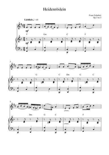 Heidenröslein (op.3 no.3) (arr. Kaiserin Rebecca)