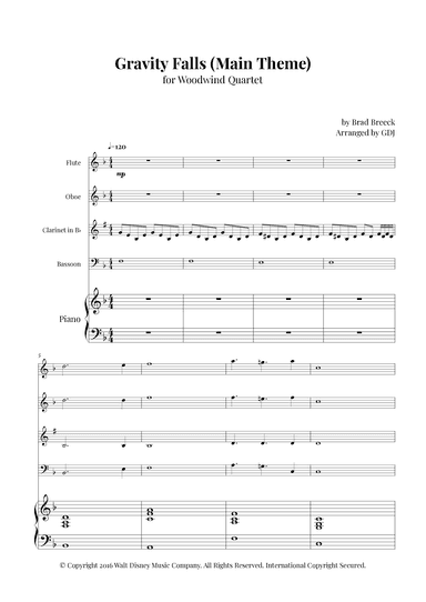 Gravity Falls (main Theme) (arr. GDJ)