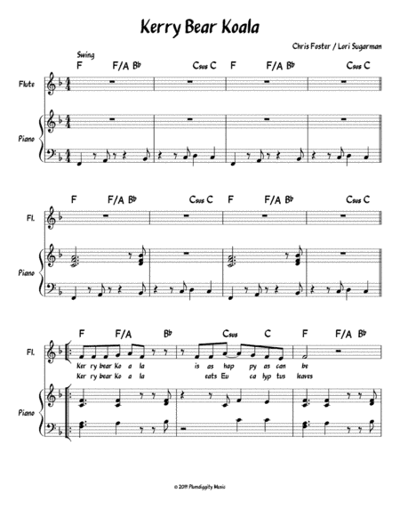 Kerry Bear Koala - Piano/Vocal/Guitar
