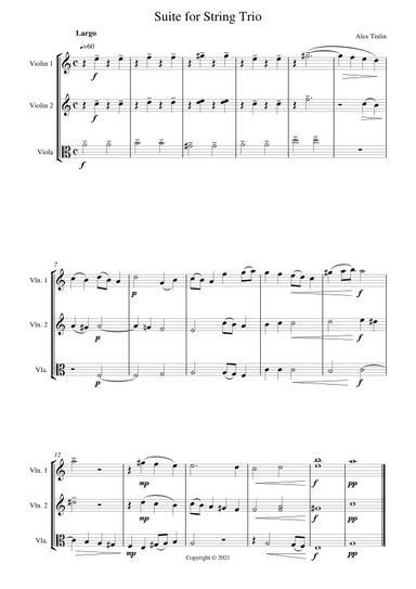 Suite for String Trio