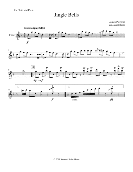 Jingle Bells (arr. Janet Baird)