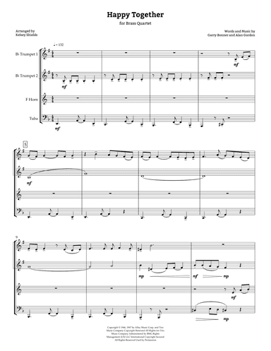 Happy Together (arr. Kelsey Shields)