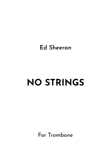 No Strings (arr. Jireh J.)