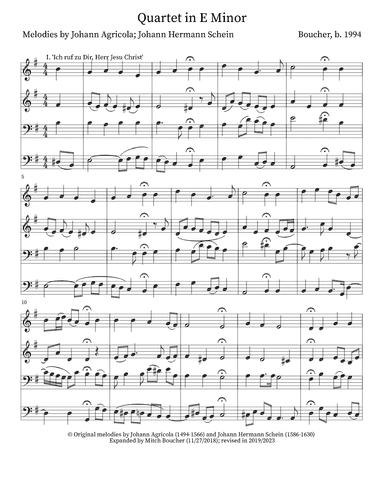 Quartet in E Minor