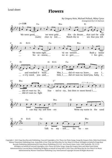 Flowers (arr. C. B. Harrison)