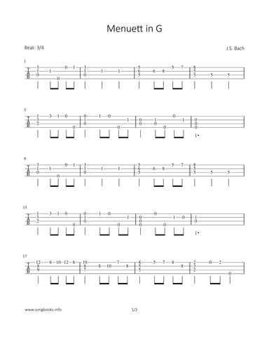 Menuett in G (arr. Bettina Schipp)