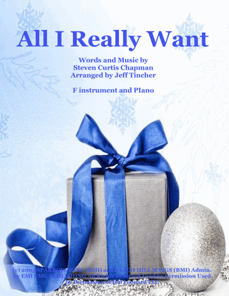 All I Really Want (arr. Jeff Tincher)