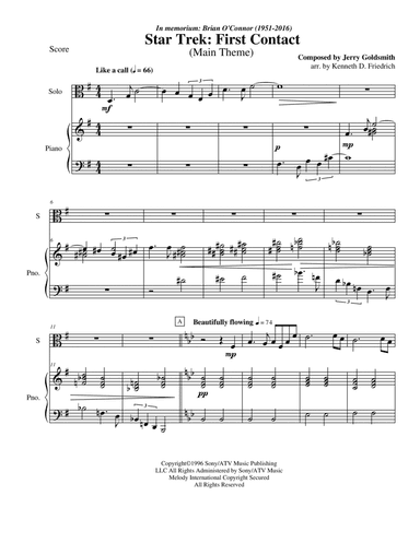 Star Trek(r) First Contact (arr. Kenneth D. Friedrich)