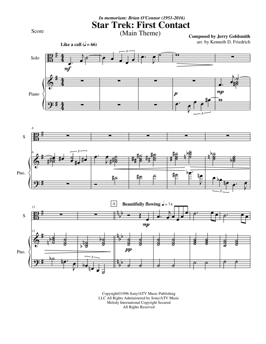 Star Trek(r) First Contact (arr. Kenneth D. Friedrich)