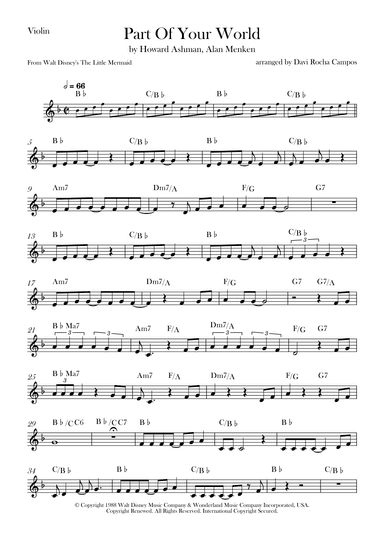 Part Of Your World (arr. Davi Rocha Campos)