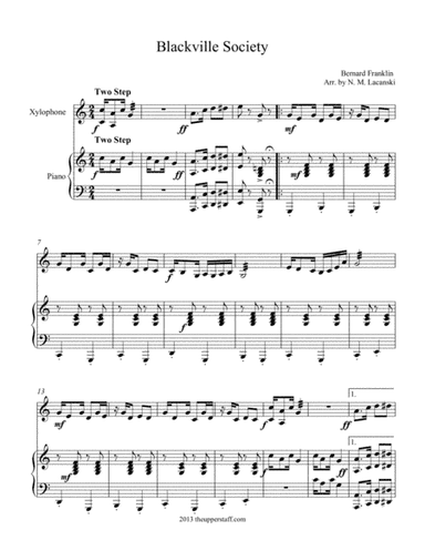 Blackville Society (arr. Nick Lacanski)