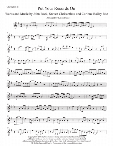 Put Your Records On (arr. Kevin Busse)