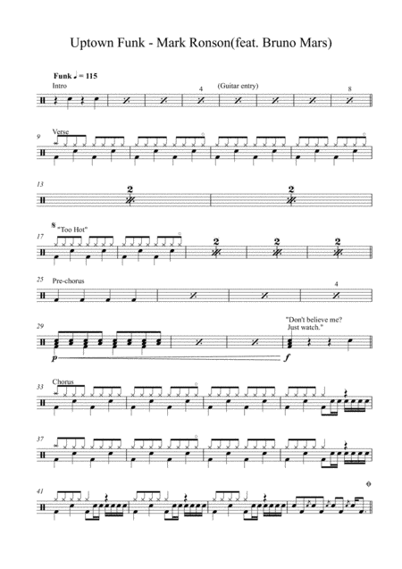 Uptown Funk (arr. Mark Gilyead)