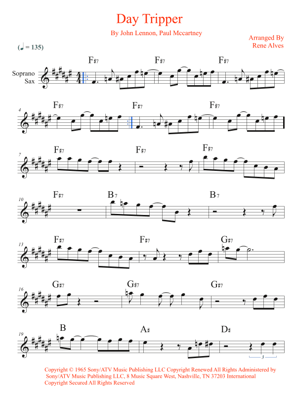 Day Tripper (arr. Rene Alves)
