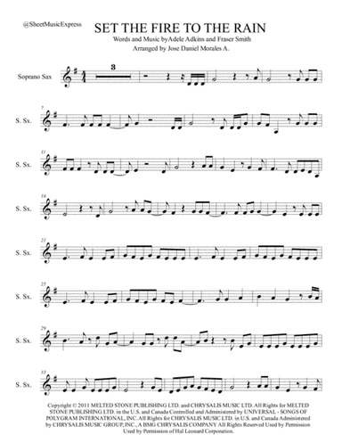 Set Fire To The Rain (arr. Jose Daniel Morales A.)
