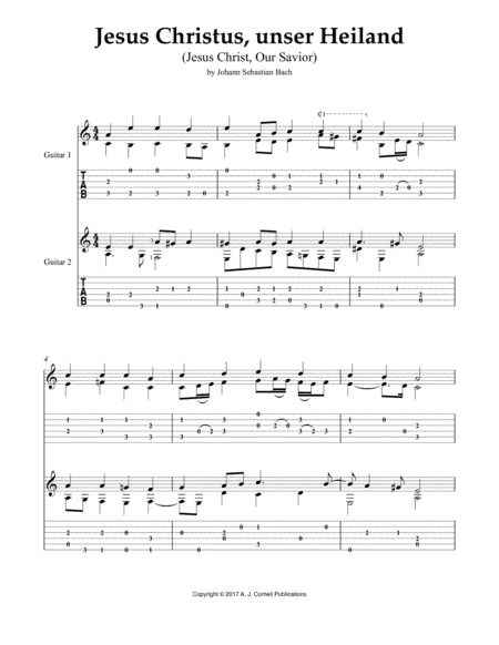 Jesus, Christus, unser Heiland (Jesus Christ, Our Savior) (arr. Mark Phillips)