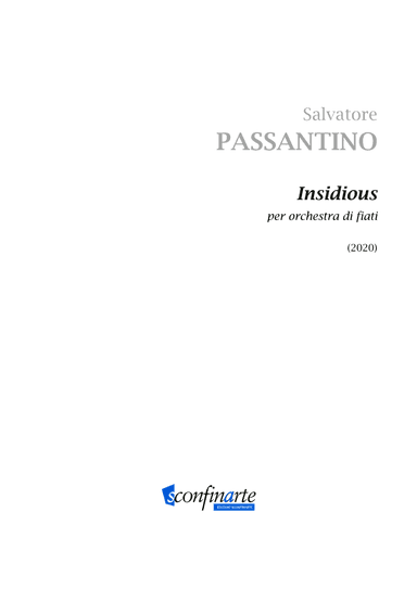 Salvatore Passantino: INSIDIOUS (ES-21-059) - Score Only