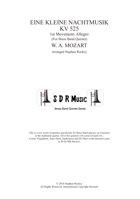 Eine Kleine Nacht Musik 1st Movement Allegro for Brass Band Quintet (arr. Stephen Rockey)