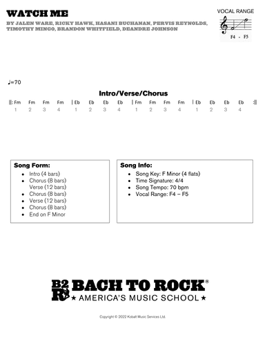 Watch Me (whip/nae Nae) (arr. Bach to Rock)