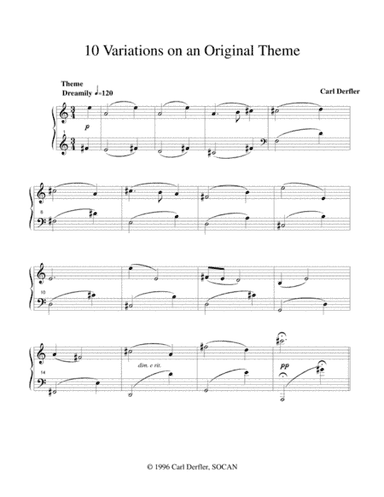 10 Variations on an Original Theme