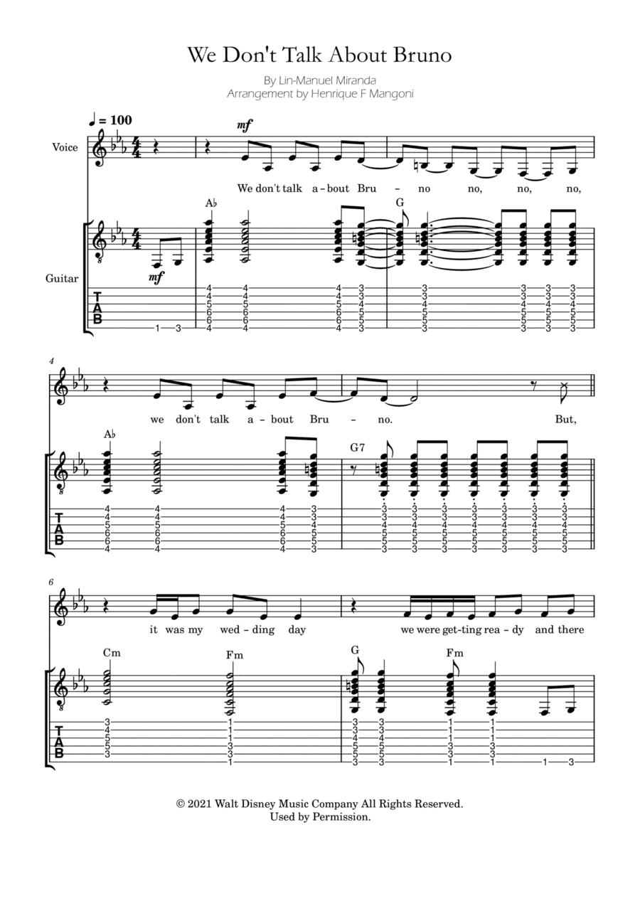 We Don't Talk About Bruno (arr. Henrique F Mangoni)