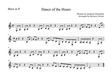 Dance of the Hours (arr. Zachary Corbett)