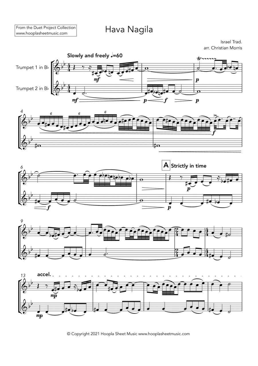 Hava Nagila (arr. Christian Morris)