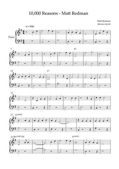 10,000 Reasons (bless The Lord) (arr. ezequiel zeferino)