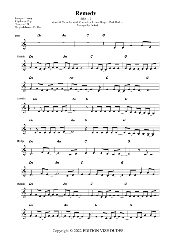 Remedy (arr. funtast)