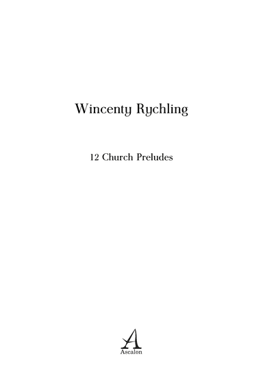 12 Church Preludes (arr. Ascalon)